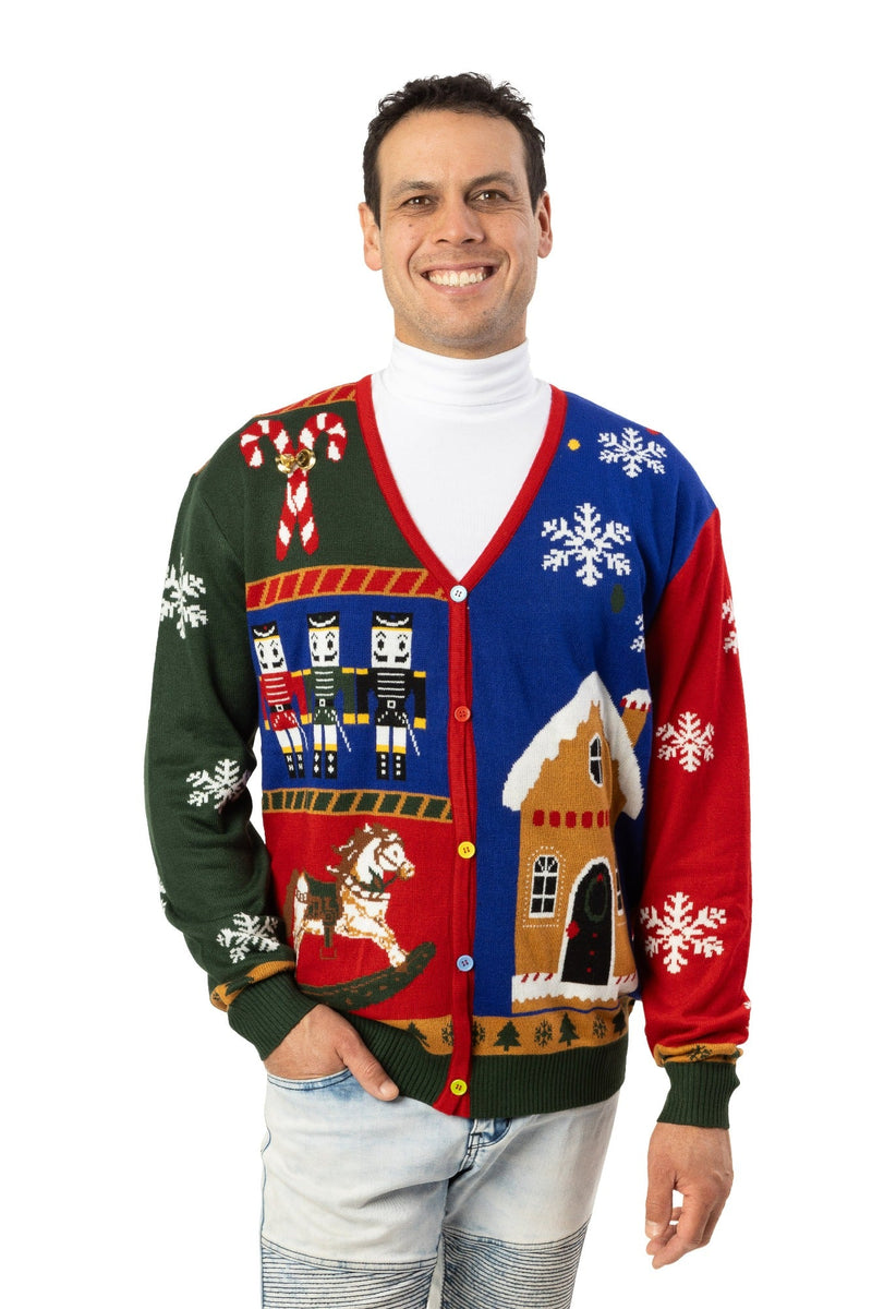 Men's Vintage Patchwork Christmas Cardigan Christmas Jumpers AU