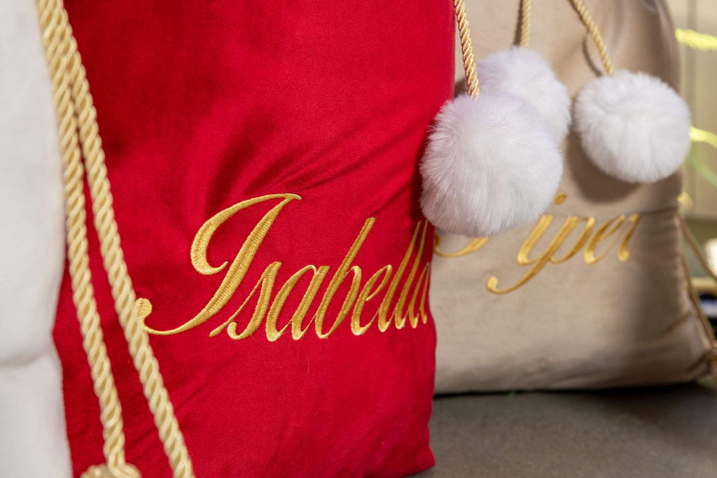 velvet santa sacks