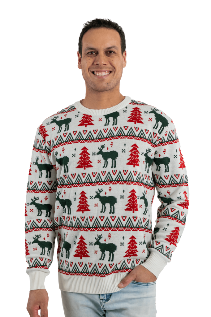 mens winter wonderland christmas jumper