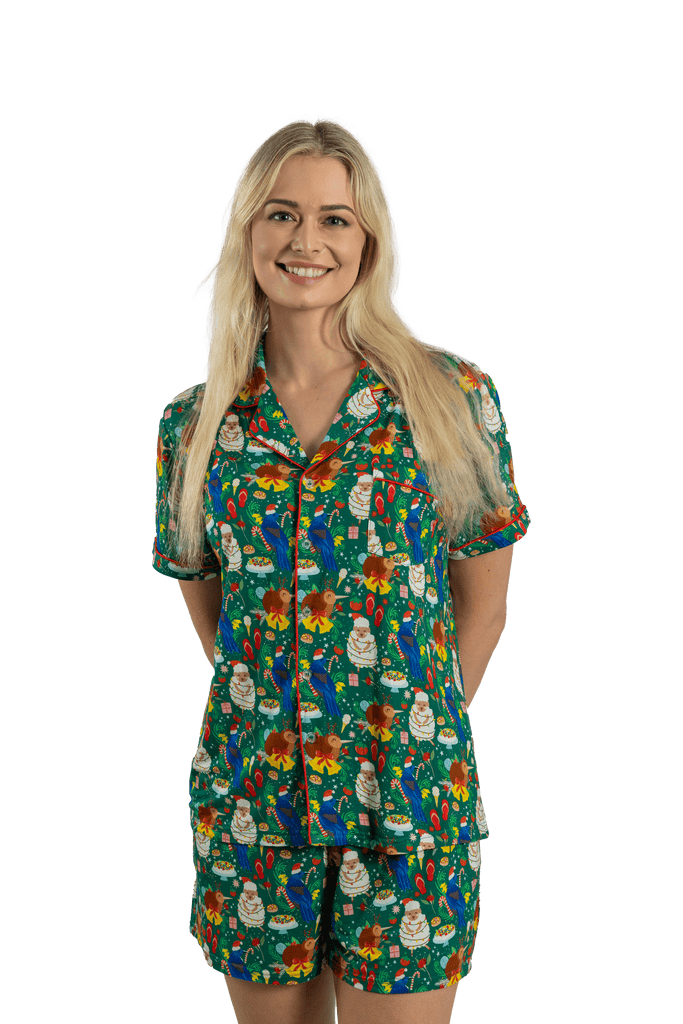 womens kiwiana christmas pyjamas