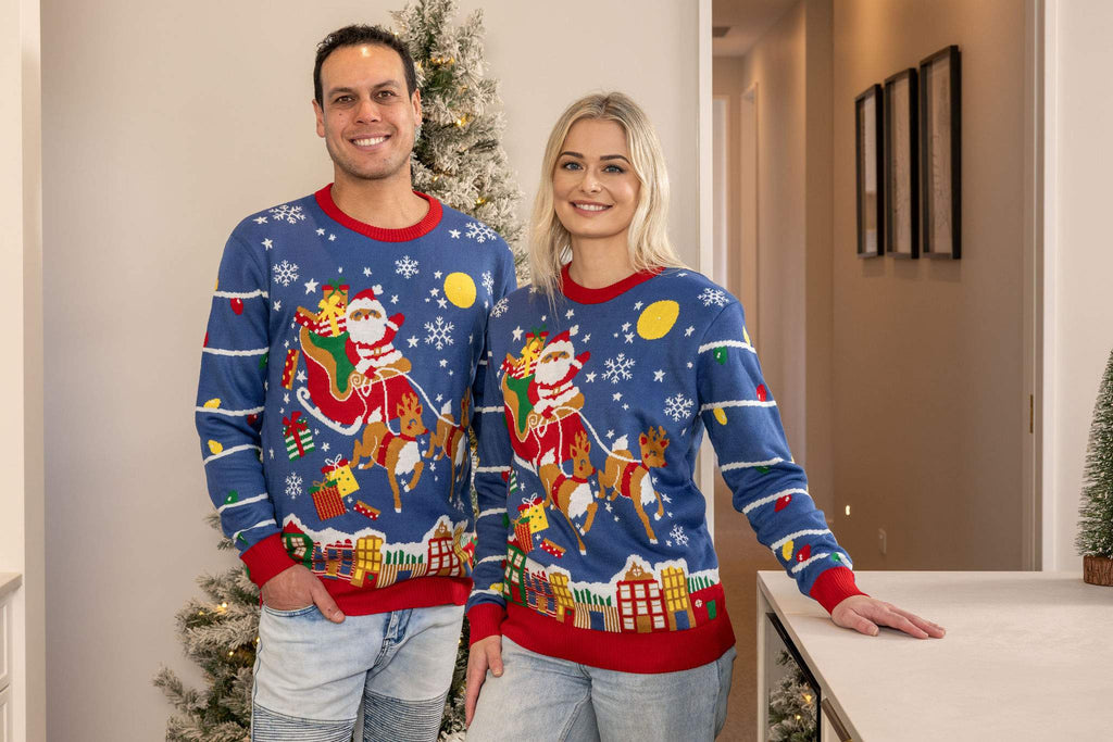 matching light up christmas sweaters