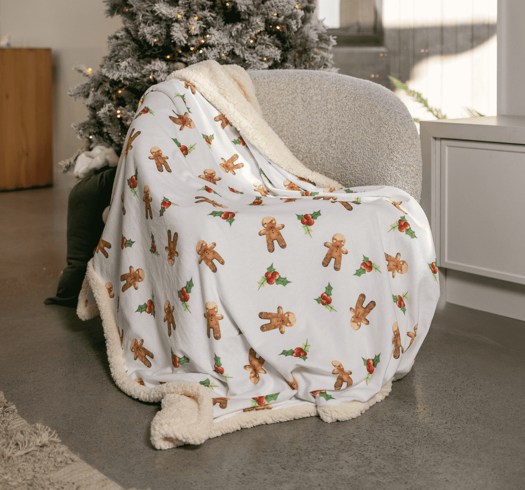 gingerbread christmas blanket